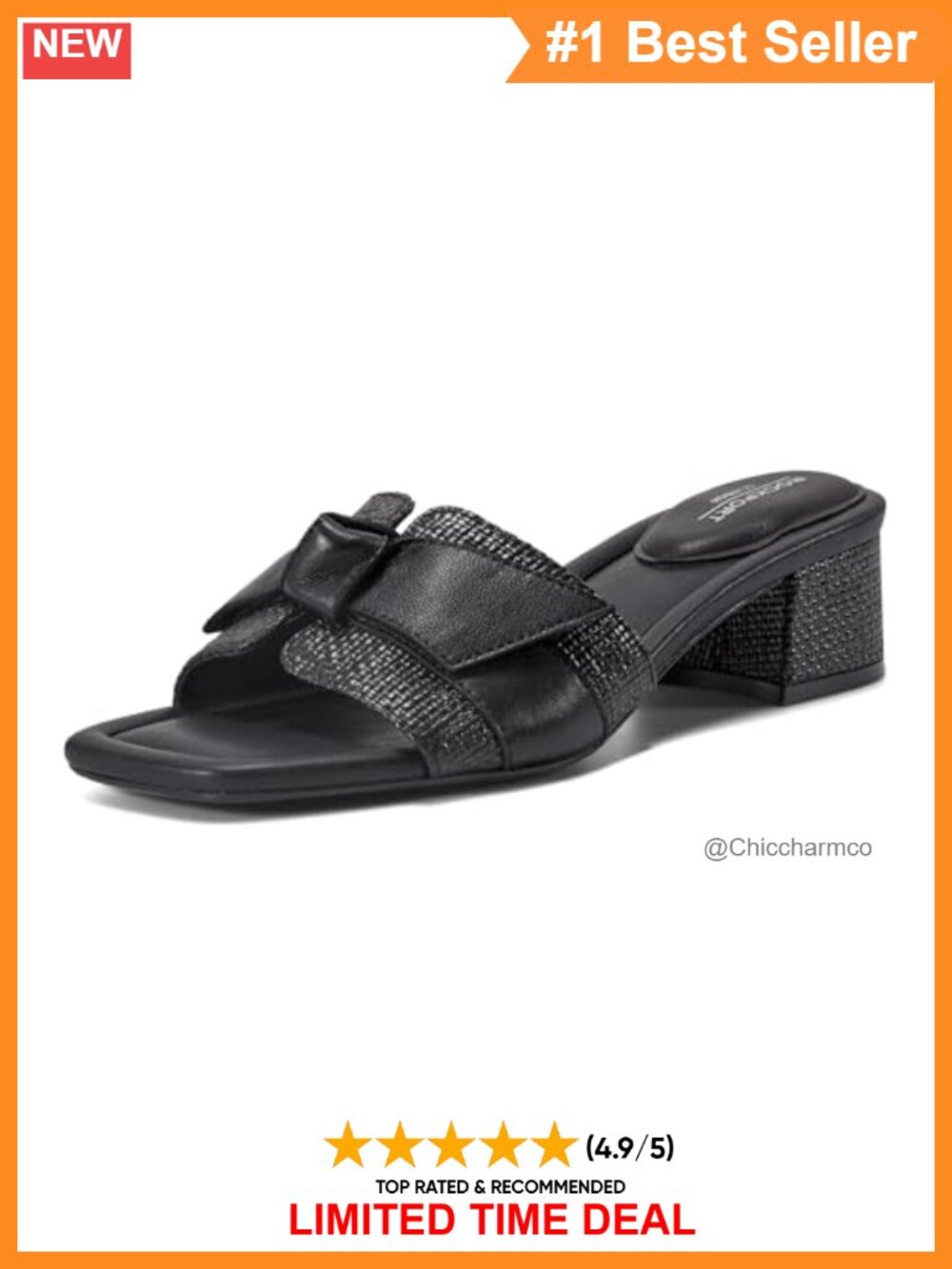 Rockport Carsie Women's Slide Sandal with truTECH Comfort and Arch Support